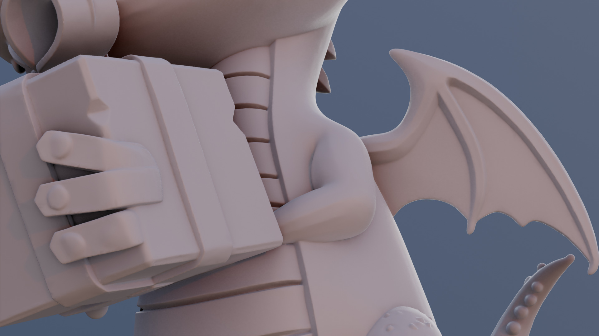 Cute Dragon Christmas Model with Gift 3D print model_6