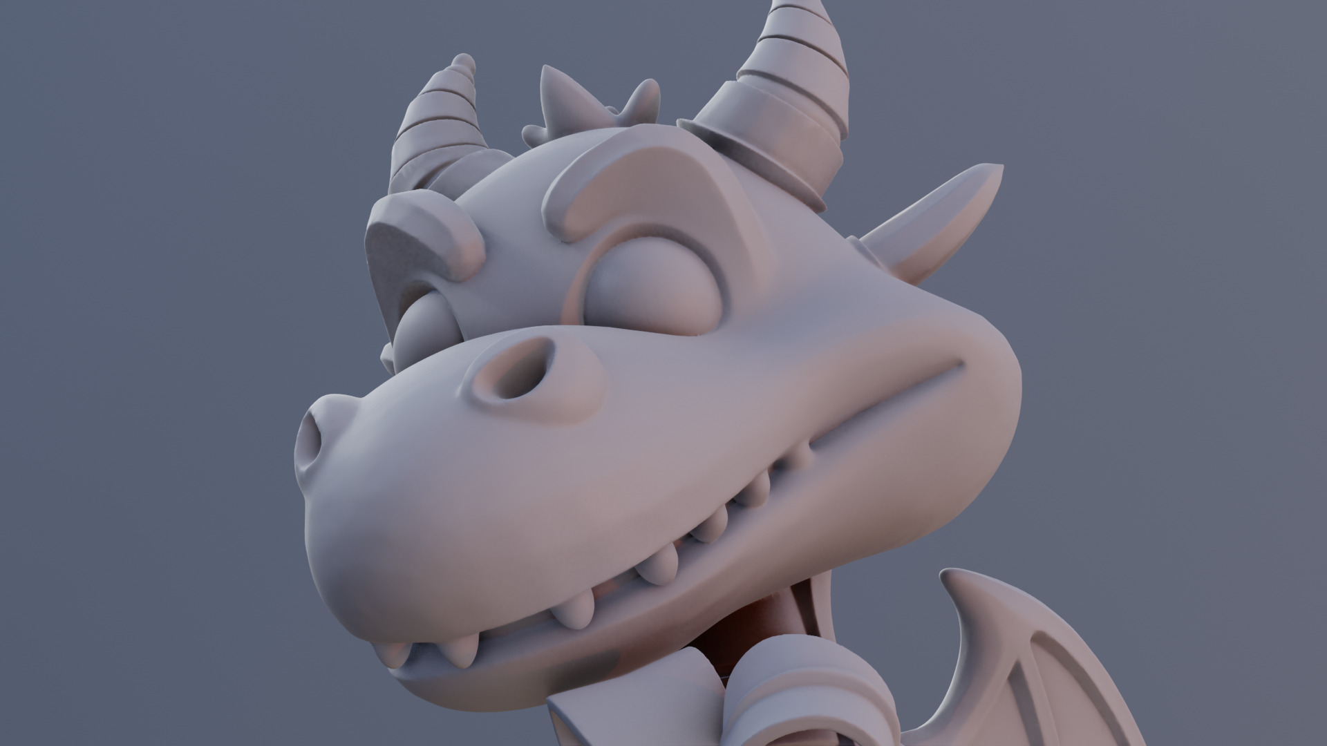 Cute Dragon Christmas Model with Gift 3D print model_17