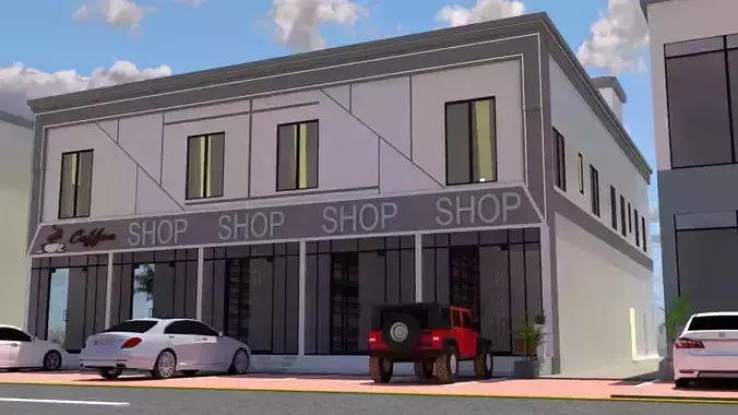 Commercial Building Design A34 DWG SketchUp