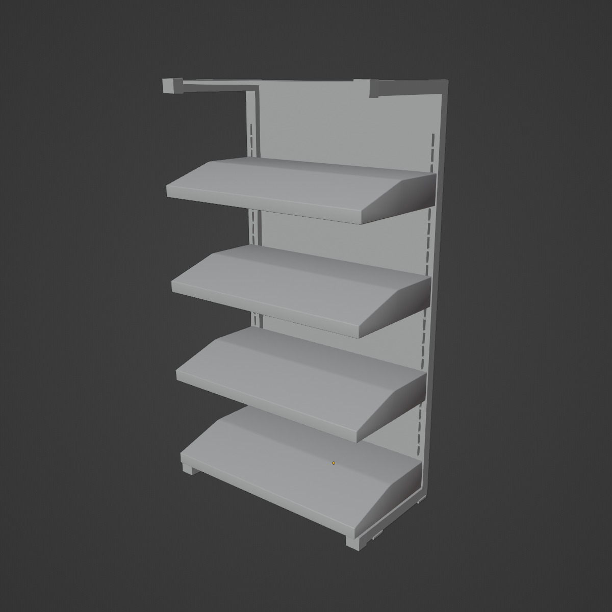 Medical Shelf 05 Low-poly 3D model_9