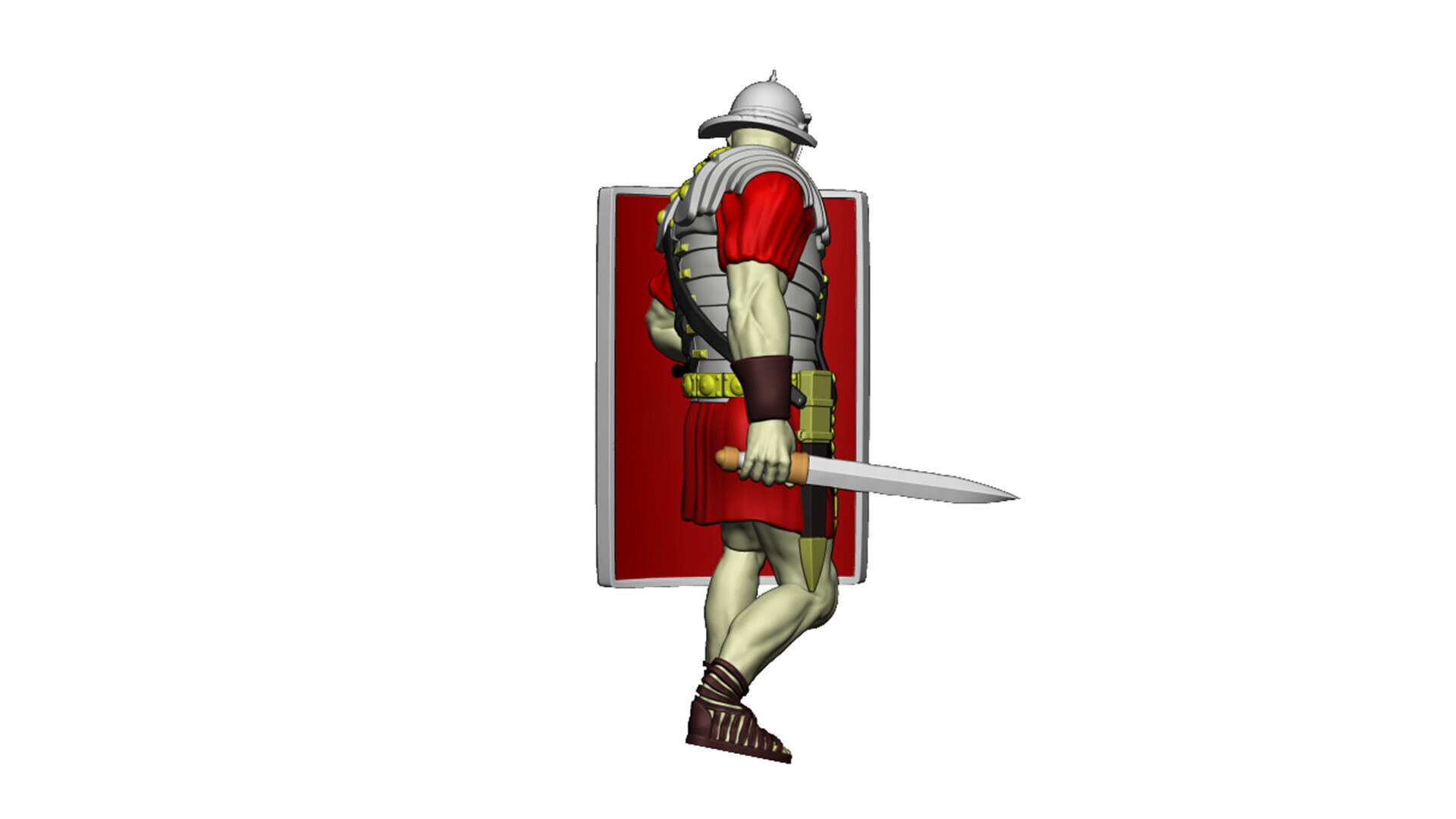 LEGIONARY TESTUDO 5 SPEAR CORNER 3D print model_9