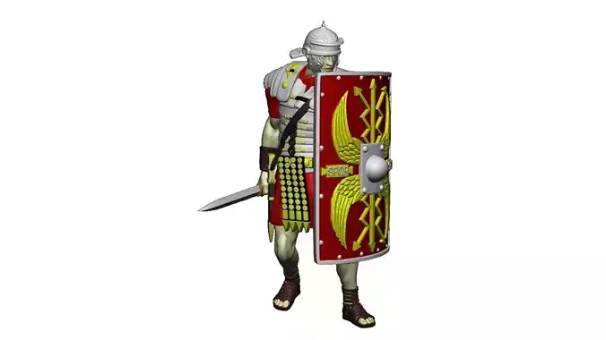 LEGIONARY TESTUDO 5 SPEAR CORNER 3D print model