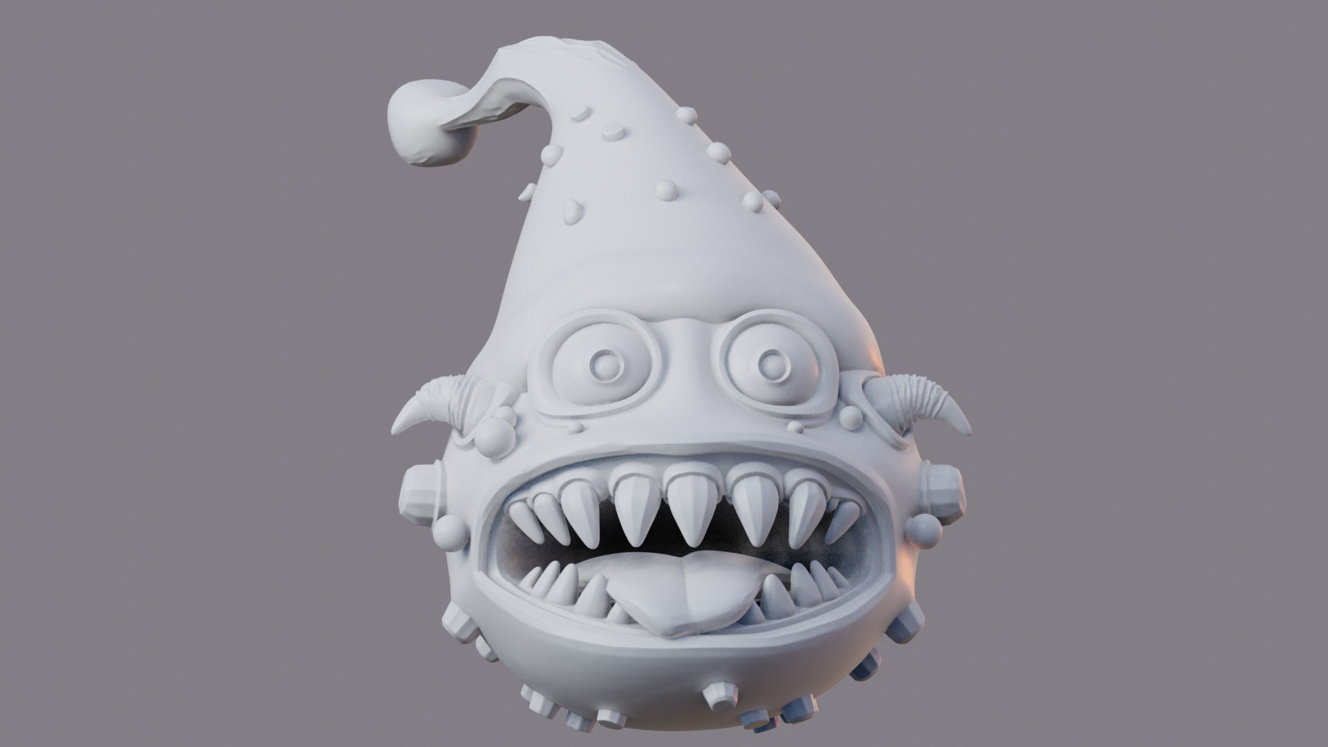Jingle Maw 3D Printable Christmas Monster Mouth 3D print model_12