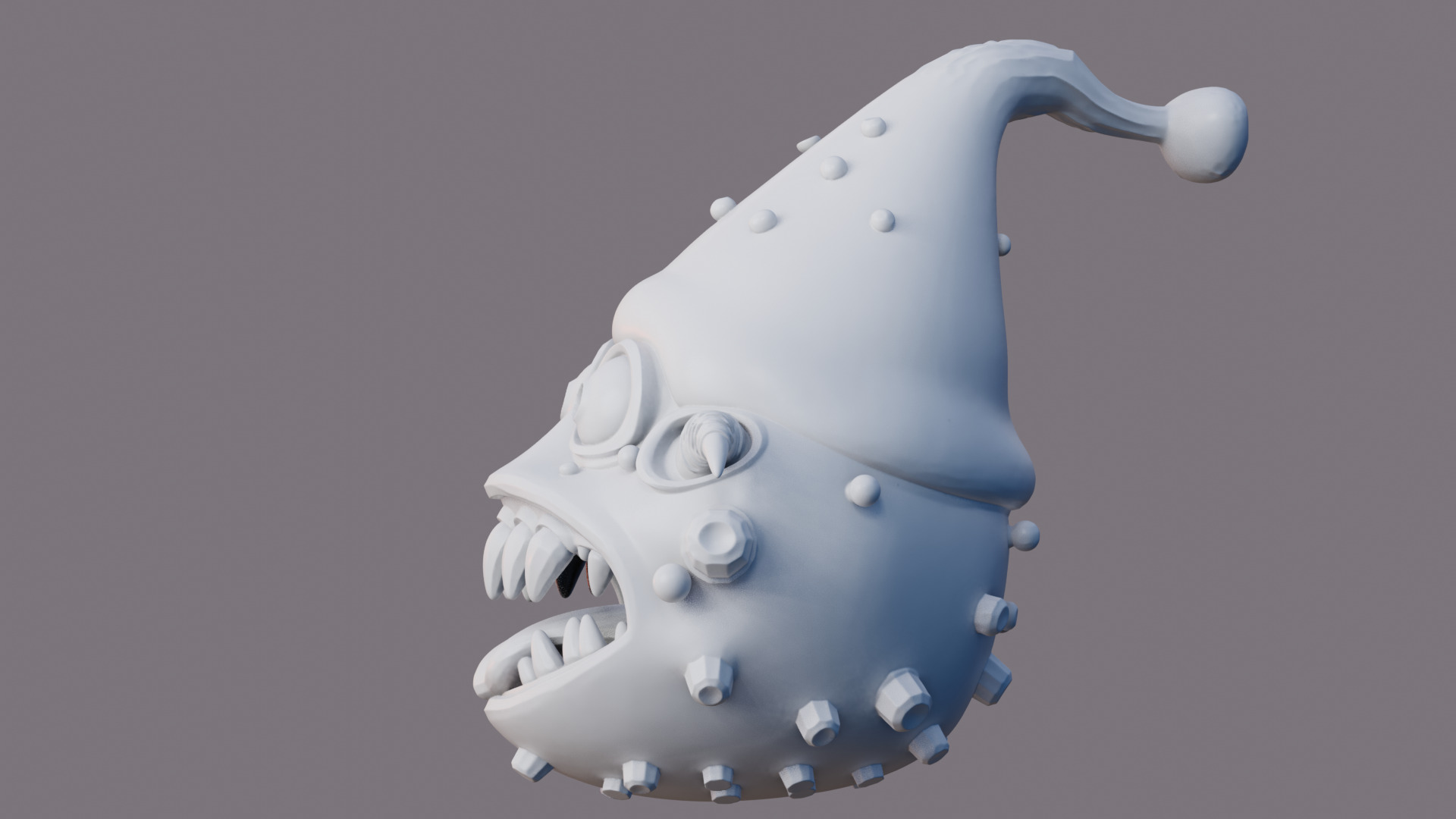 Jingle Maw 3D Printable Christmas Monster Mouth 3D print model_11