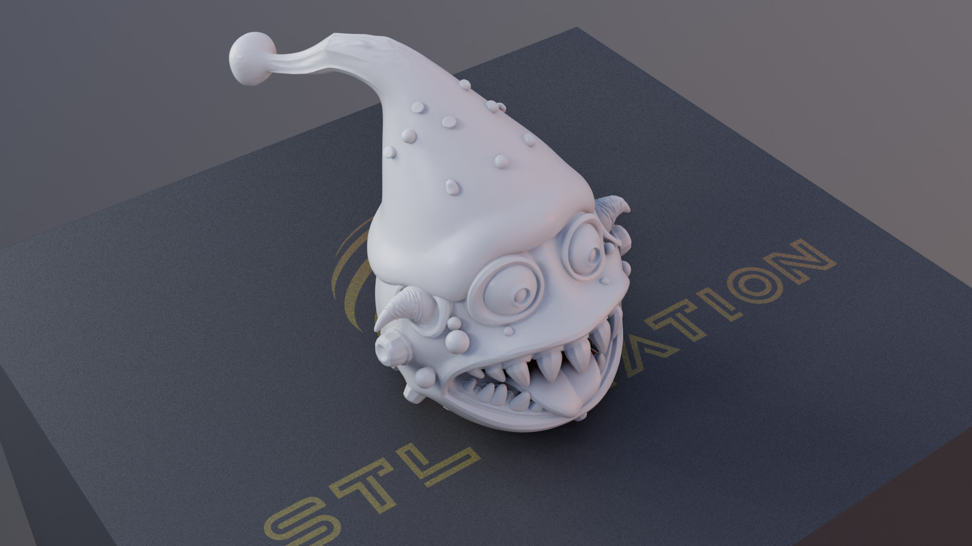 Jingle Maw 3D Printable Christmas Monster Mouth 3D print model_7