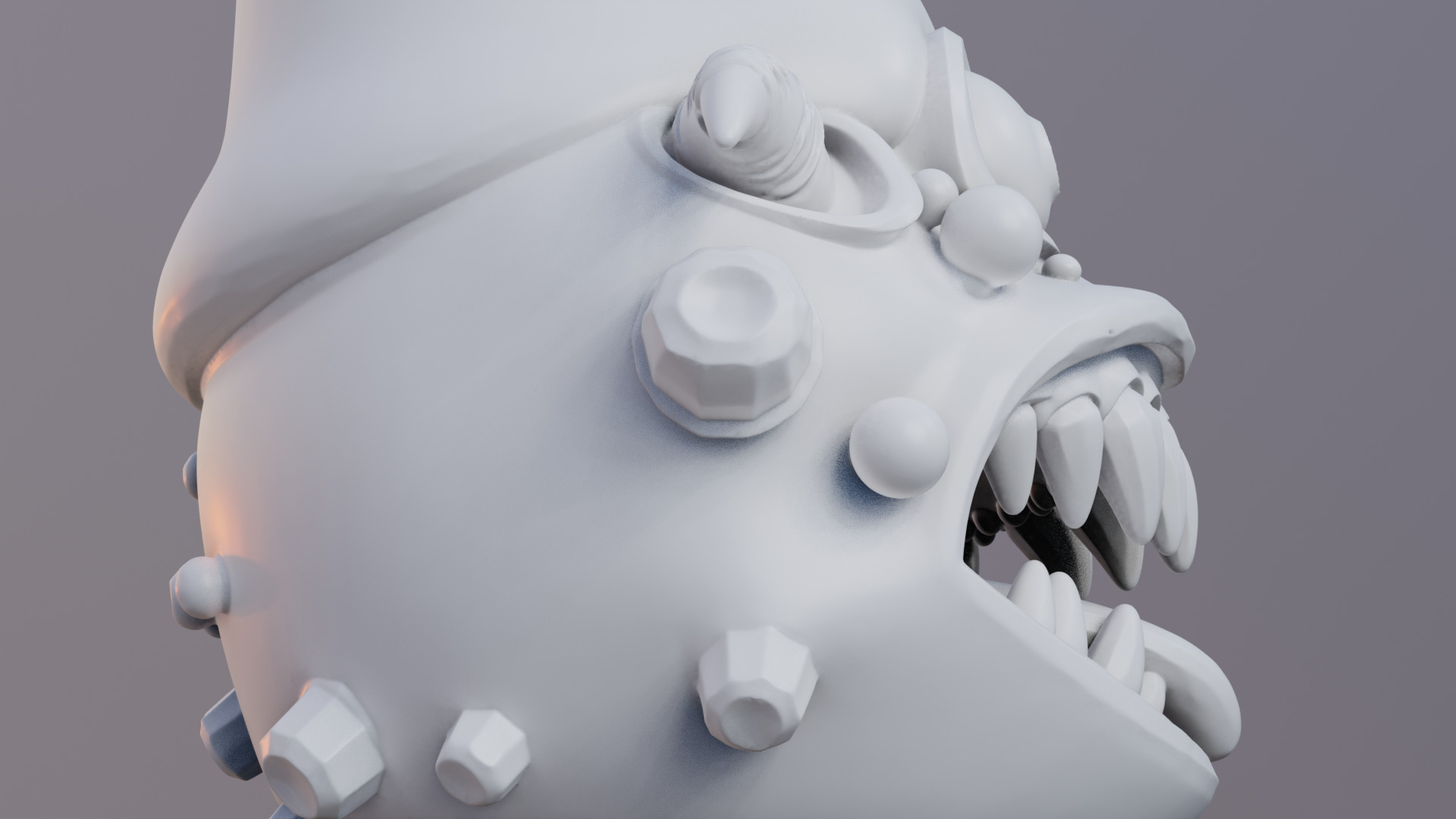 Jingle Maw 3D Printable Christmas Monster Mouth 3D print model_10