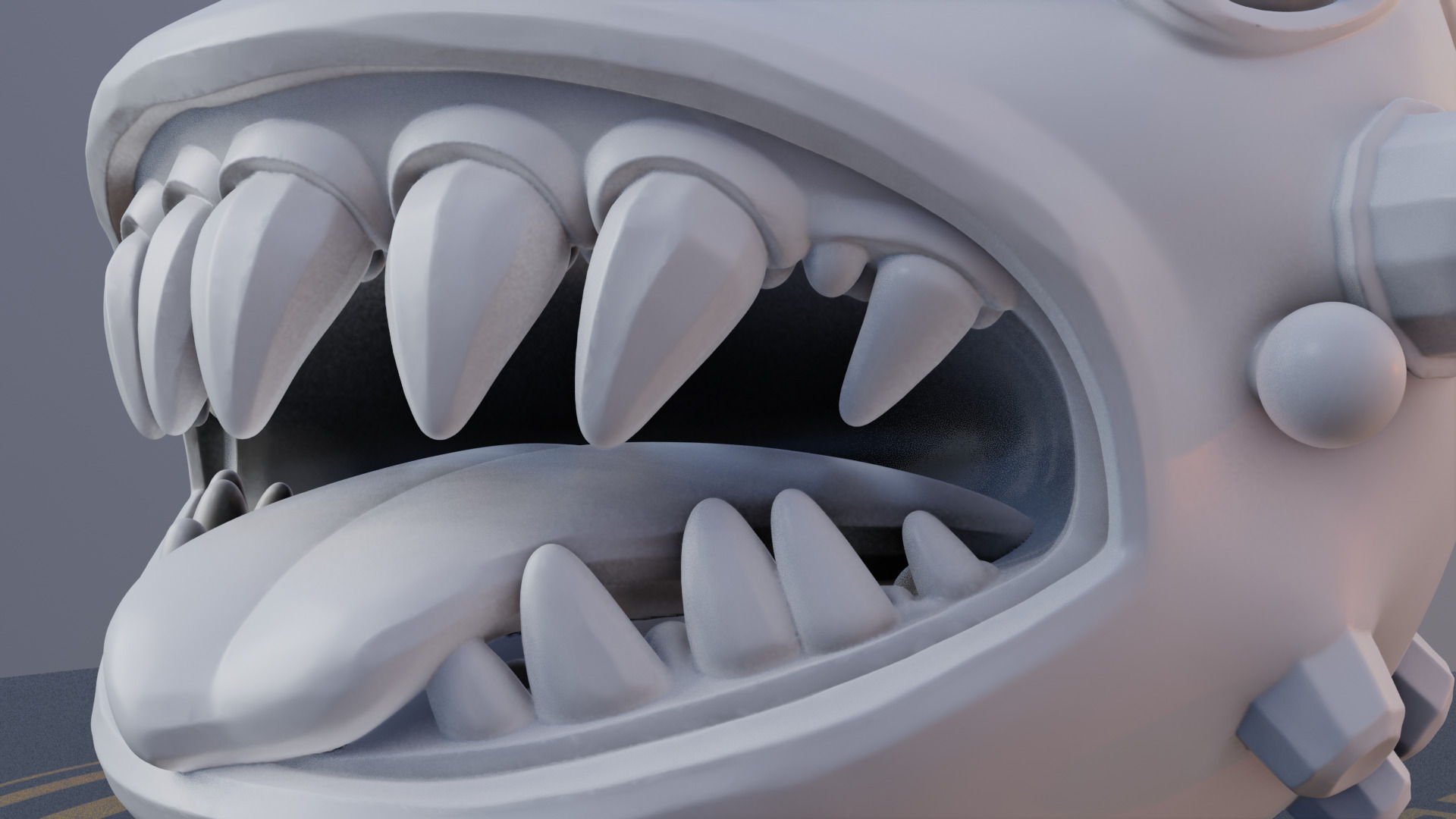 Jingle Maw 3D Printable Christmas Monster Mouth 3D print model_9