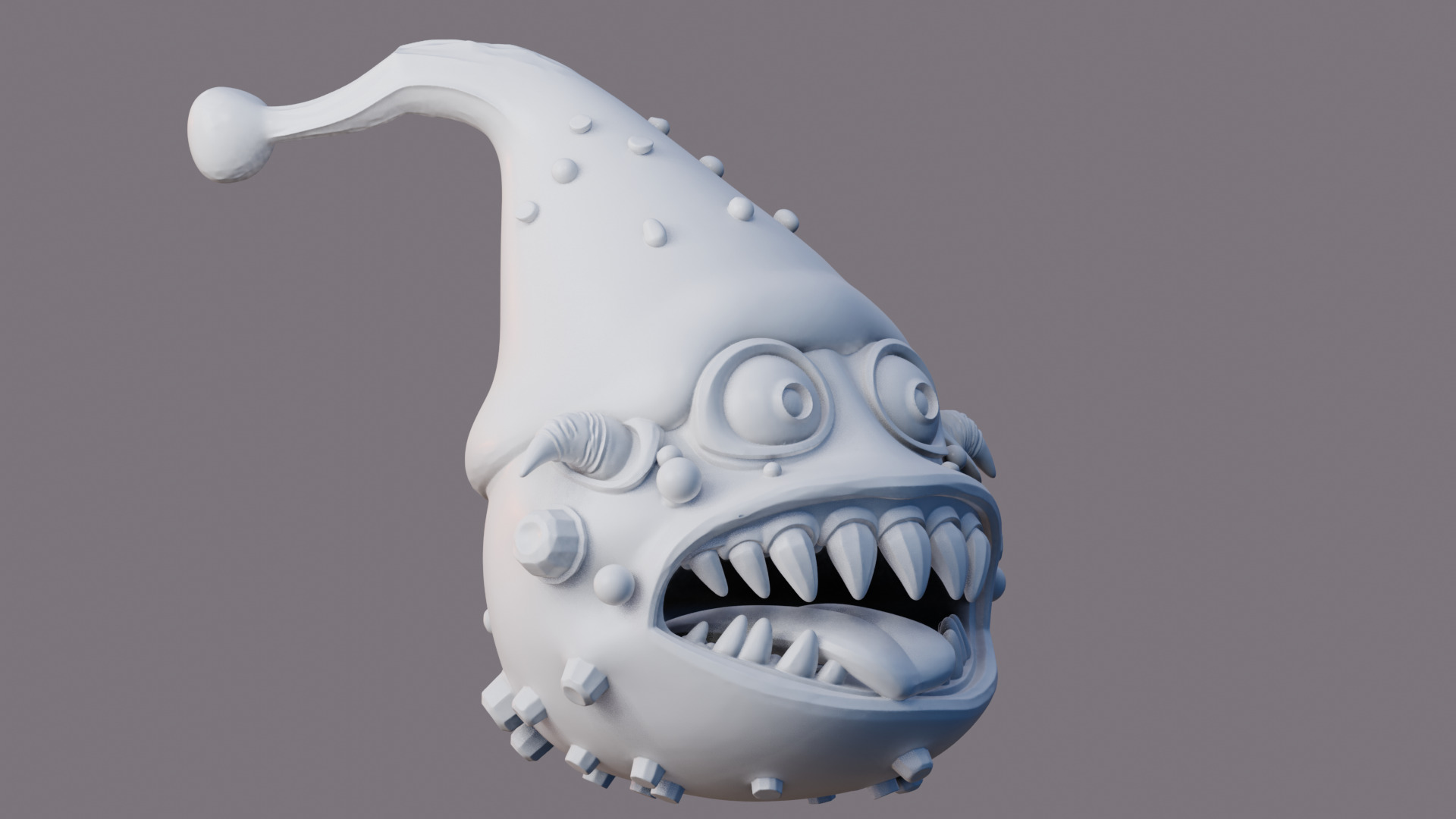Jingle Maw 3D Printable Christmas Monster Mouth 3D print model_2