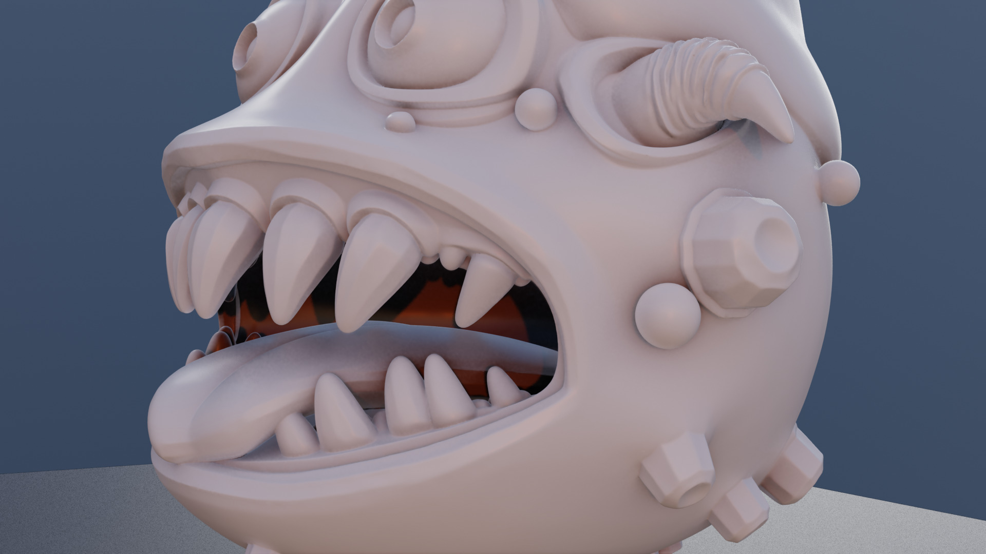 Jingle Maw 3D Printable Christmas Monster Mouth 3D print model_6