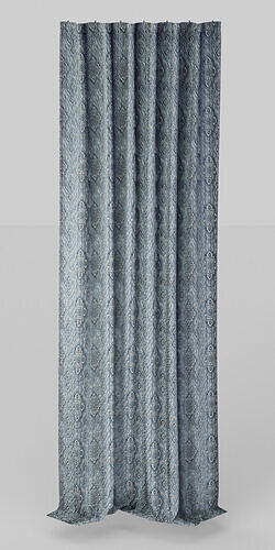 Giovanna Medallion Blackout Curtain Blue Base Free 3D model