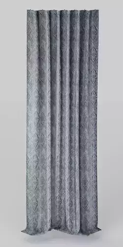 Giovanna Medallion Blackout Curtain Blue Base