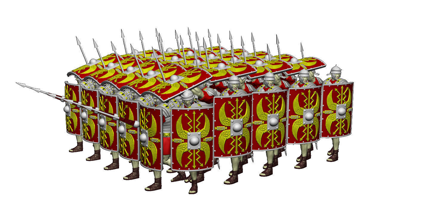 LEGIONARY TESTUDO FULL SET 3D Model Collection_21