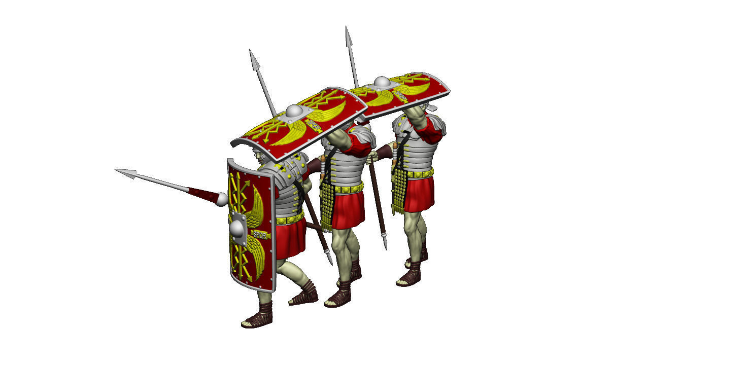 LEGIONARY TESTUDO FULL SET 3D Model Collection_24