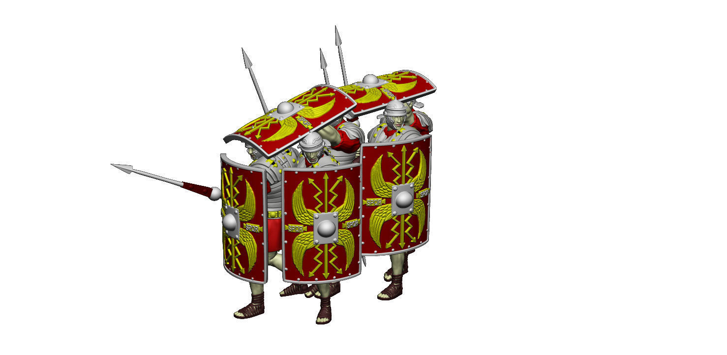 LEGIONARY TESTUDO FULL SET 3D Model Collection_26