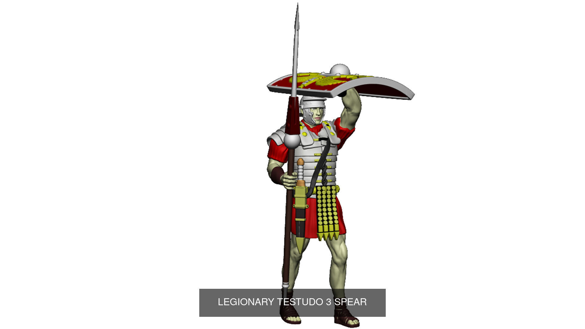 LEGIONARY TESTUDO FULL SET 3D Model Collection_32