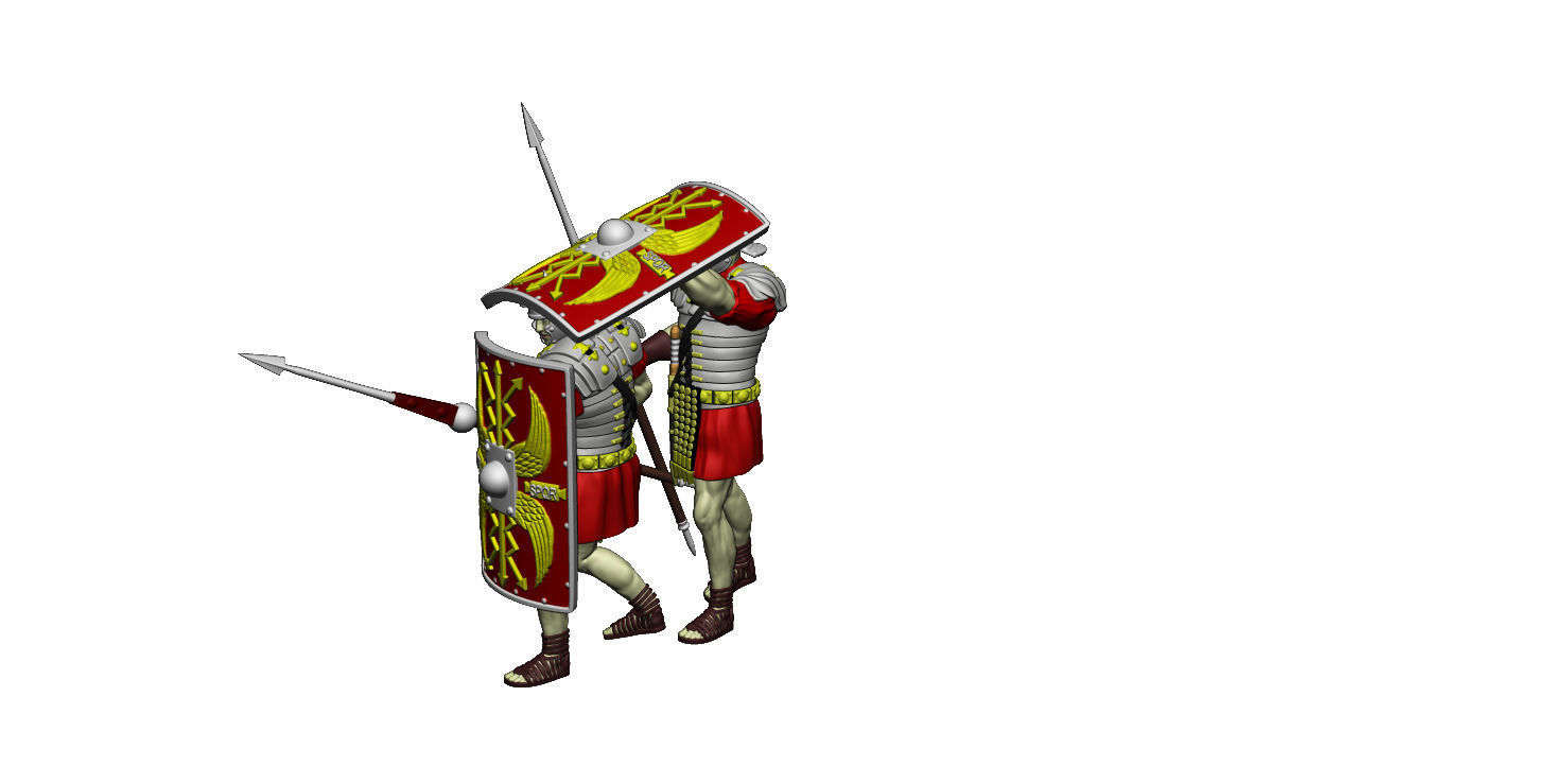 LEGIONARY TESTUDO FULL SET 3D Model Collection_23