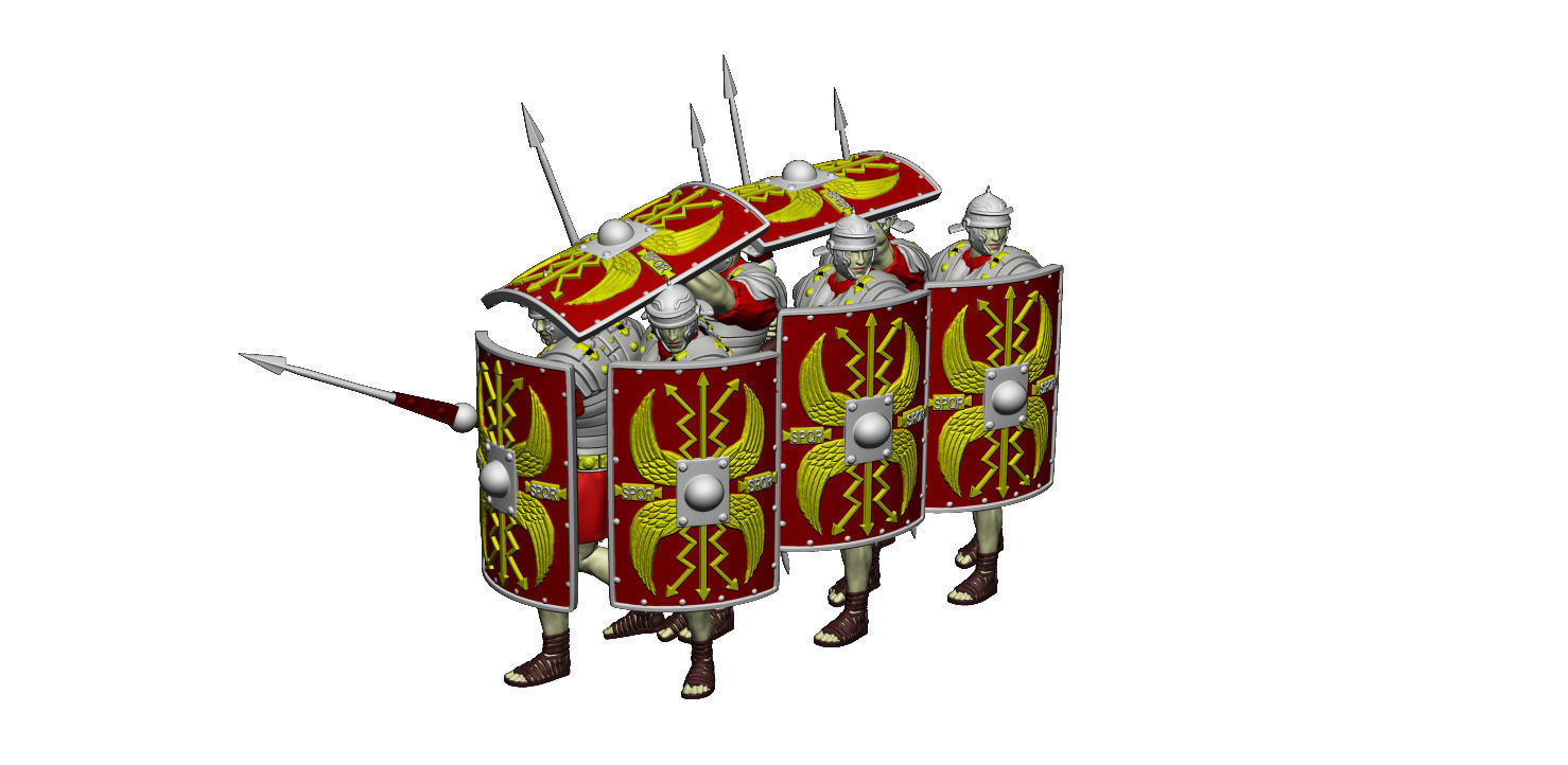 LEGIONARY TESTUDO FULL SET 3D Model Collection_27