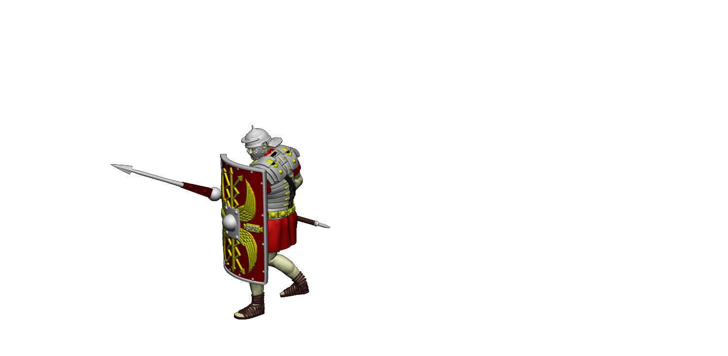 LEGIONARY TESTUDO FULL SET 3D Model Collection_22