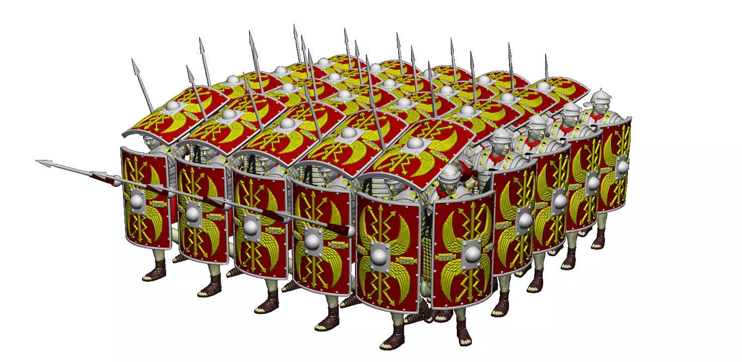 LEGIONARY TESTUDO FULL SET 3D Model Collection_0