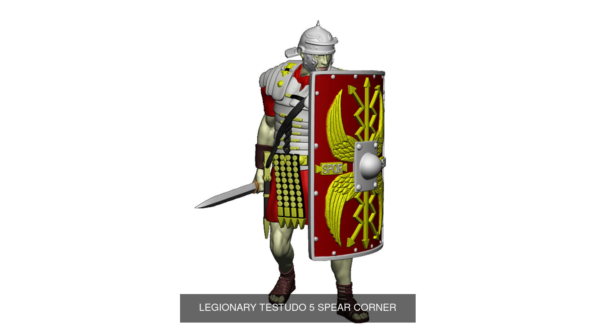 LEGIONARY TESTUDO FULL SET 3D Model Collection_36