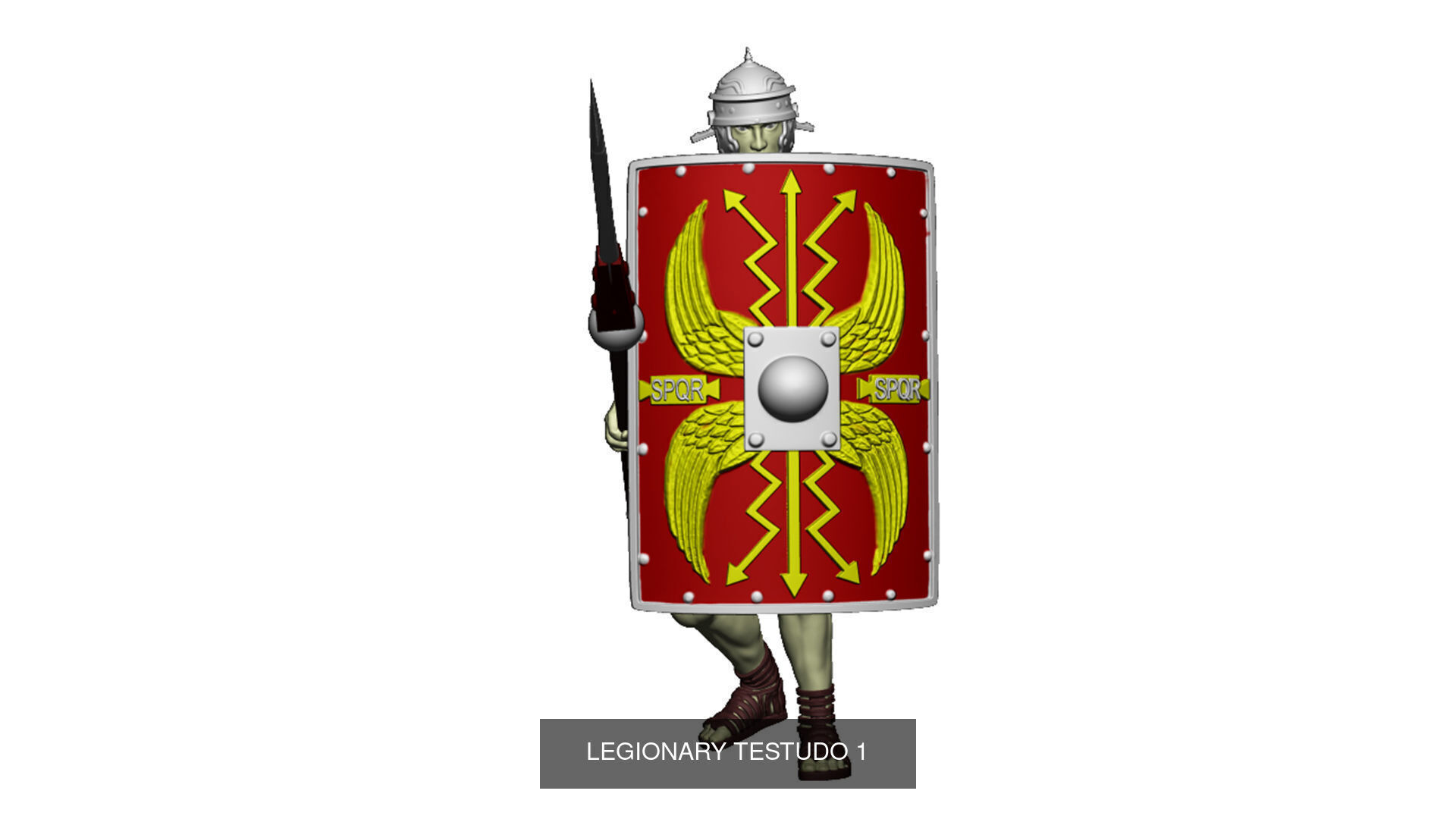 LEGIONARY TESTUDO FULL SET 3D Model Collection_28