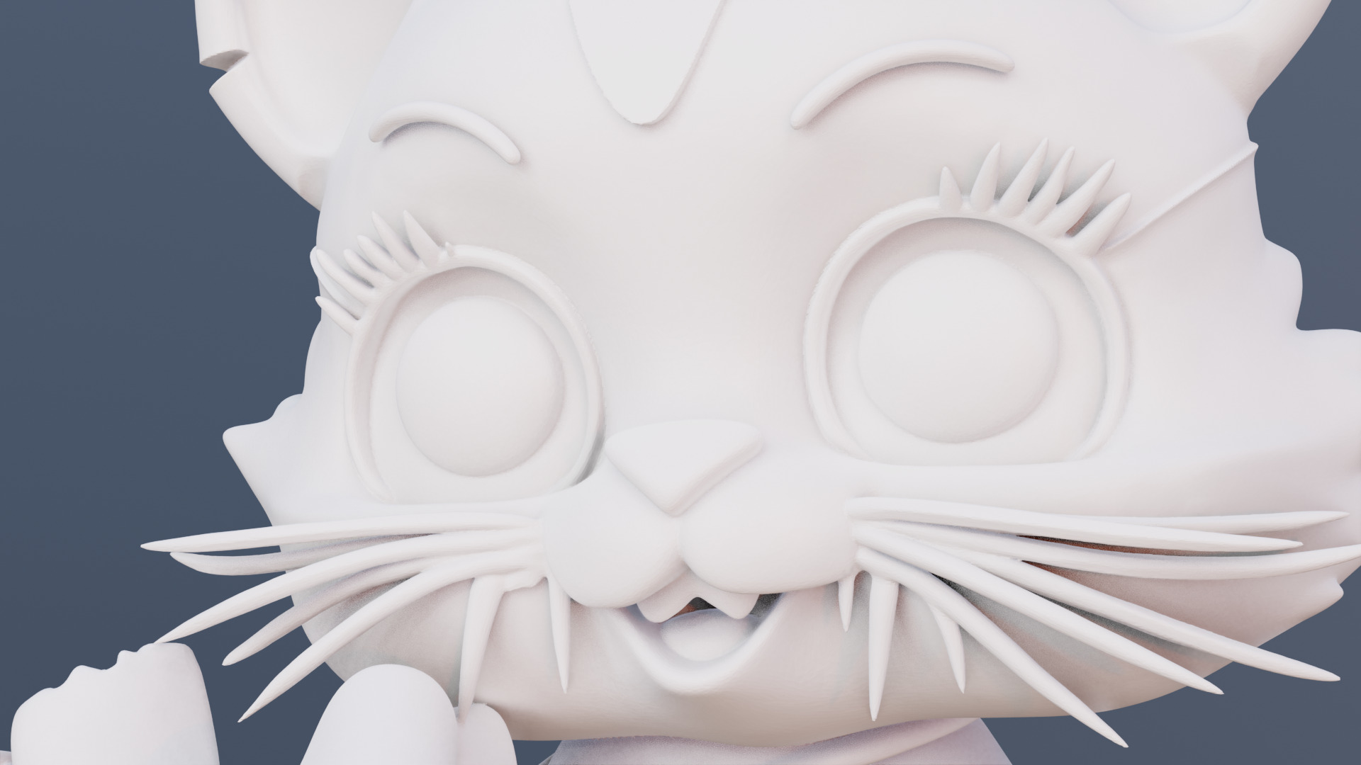 Gift Meow 3D Printable Cat Holding Christmas Present 3D print model_10
