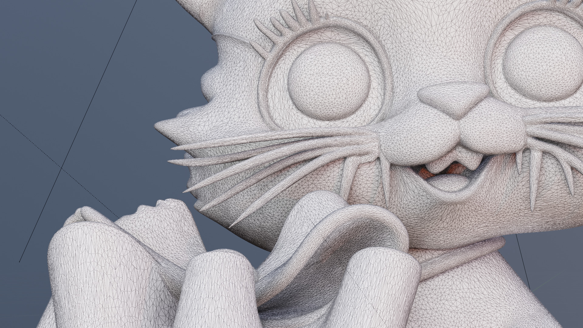 Gift Meow 3D Printable Cat Holding Christmas Present 3D print model_3