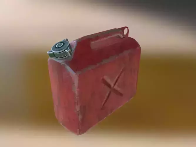 Gas Canister Low-poly 3D model
