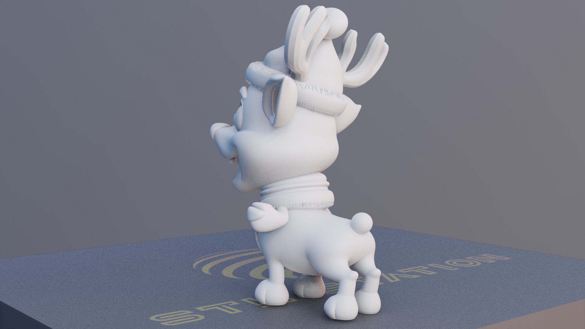 Christmas Reindeer 3D Printable Holiday Decor Model 3D print model_7