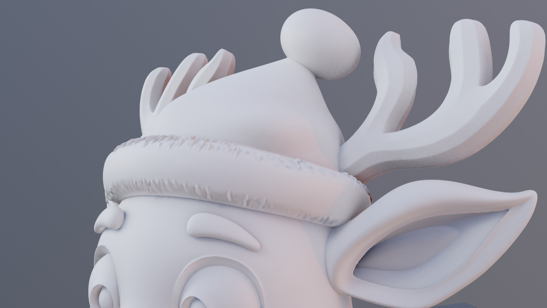 Christmas Reindeer 3D Printable Holiday Decor Model 3D print model_2