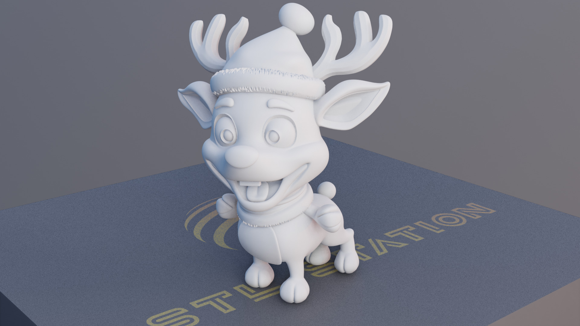 Christmas Reindeer 3D Printable Holiday Decor Model 3D print model_9