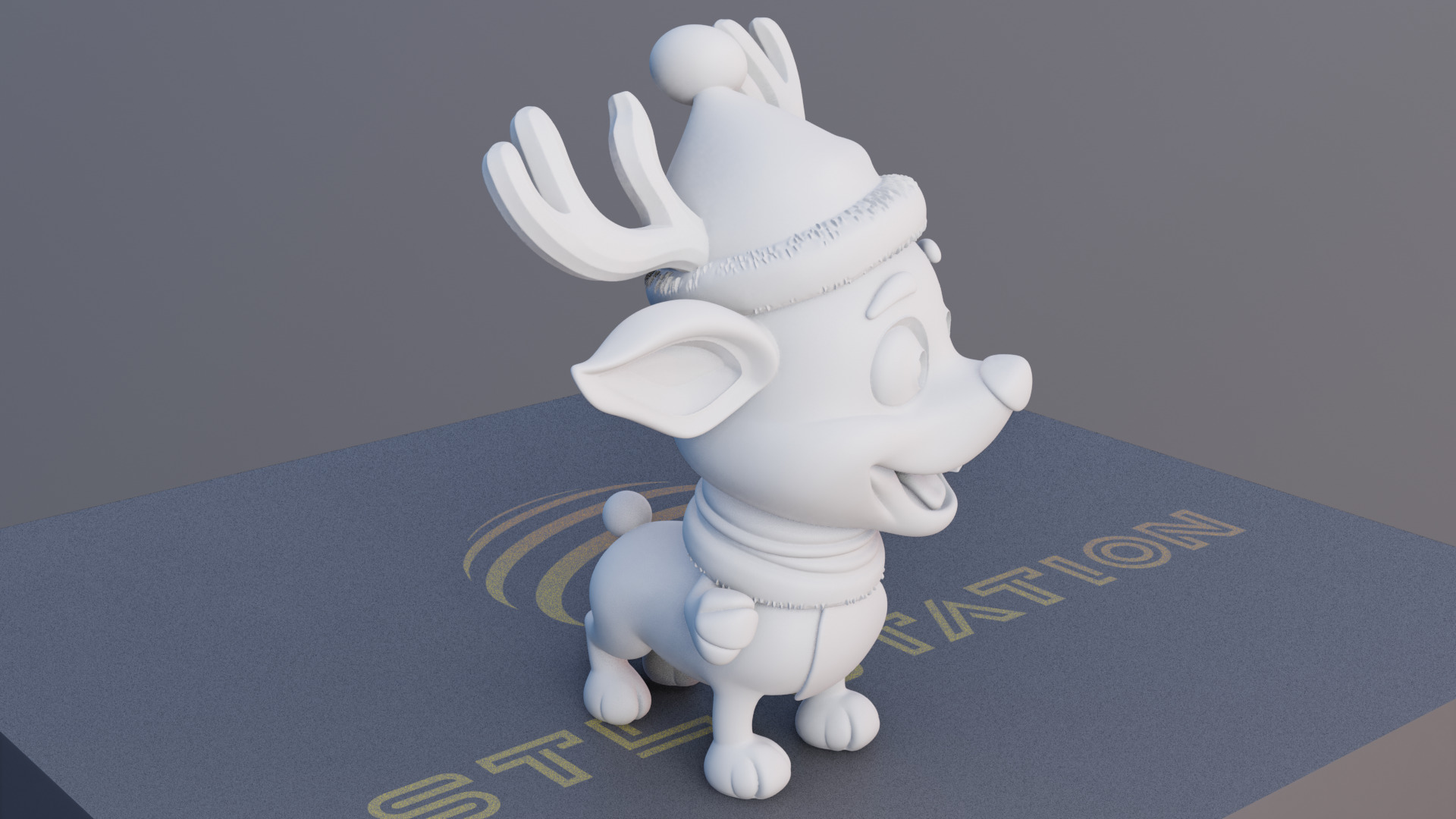 Christmas Reindeer 3D Printable Holiday Decor Model 3D print model_8