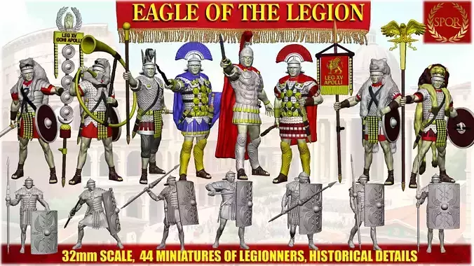 S P Q R  - EAGLE OF THE LEGION I 3D Model Collection