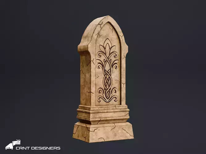 Ancient Stone Obelisk Low-poly 3D model