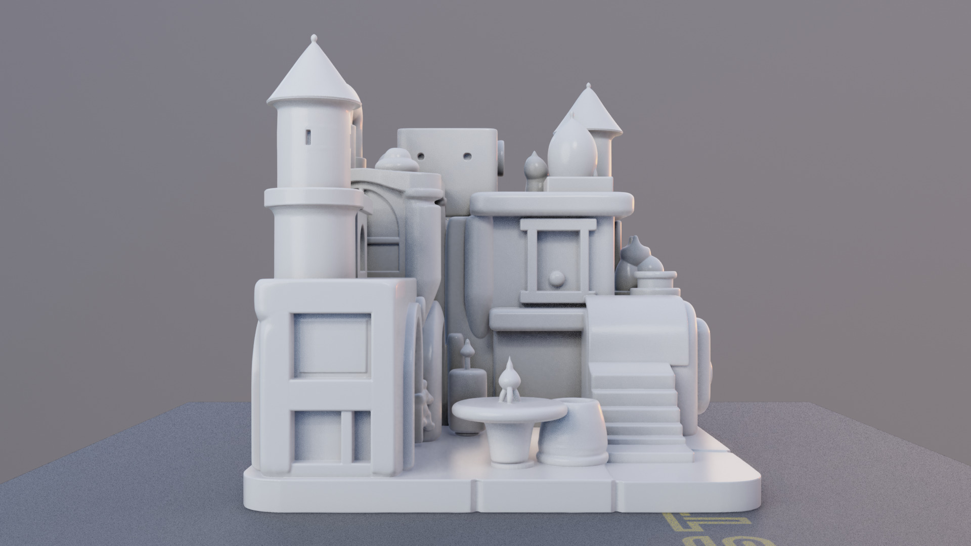 Whimsy Castle 3D Printable Fantasy House Model 3D print model_10