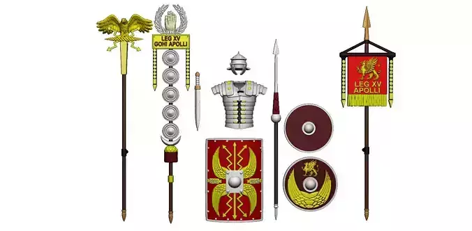 S P Q R - EAGLE OF THE LEGION - LEGIONARY PARTS 3D print model