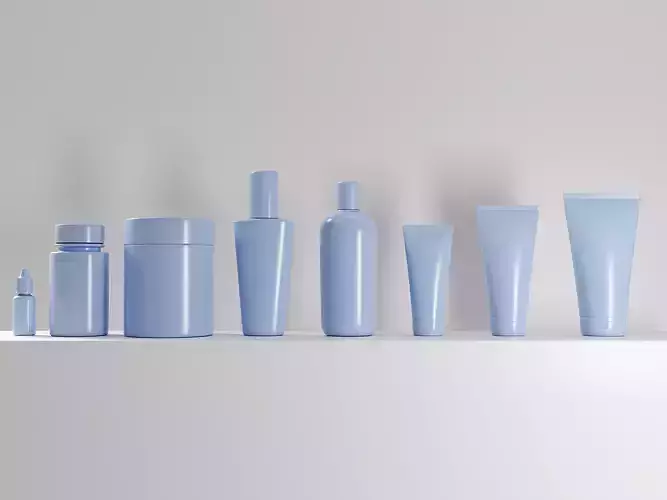 Cosmetic Medicine Container Tube Bottle Mockup