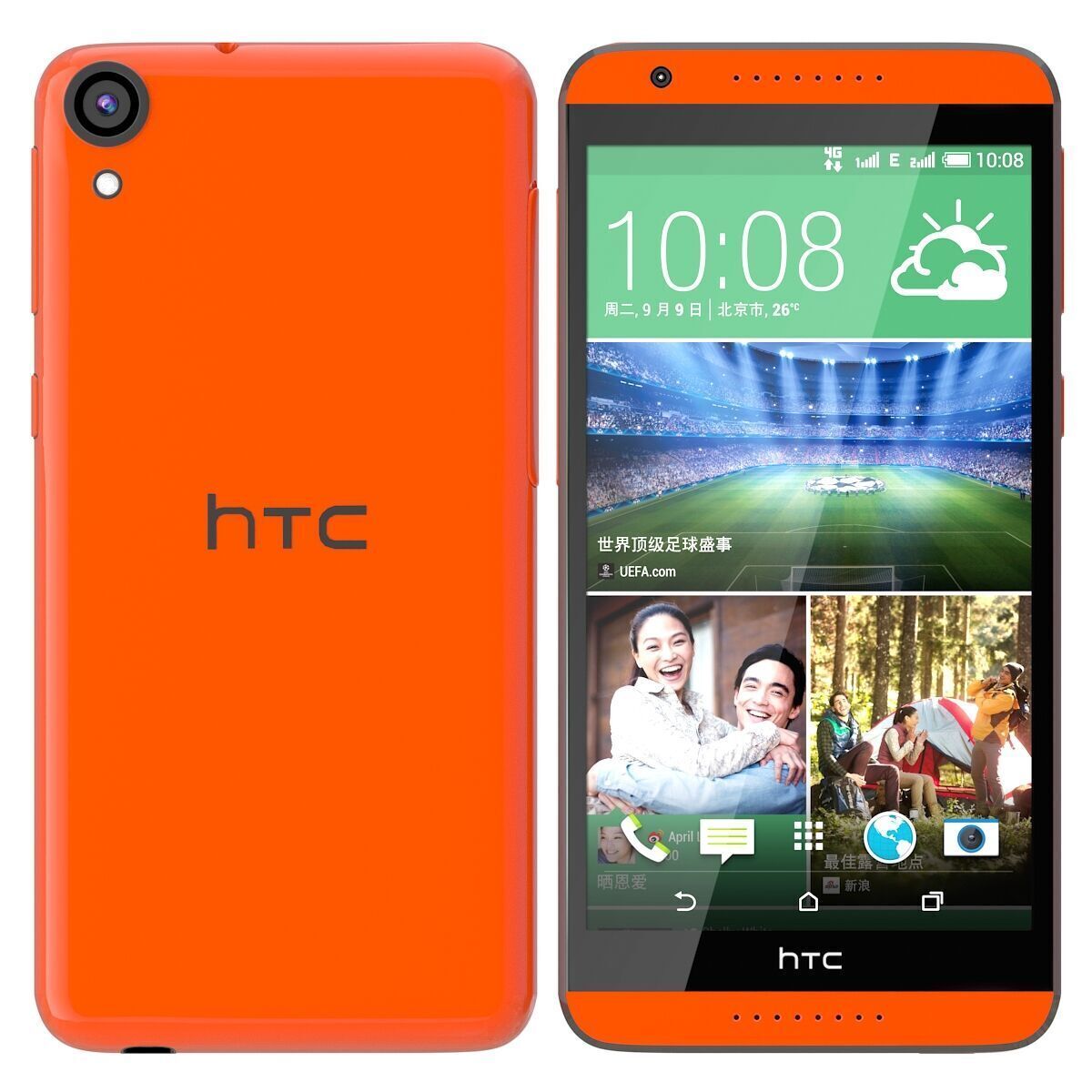 HTC Desire 820 Monarch Orange 3D model_2