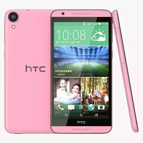 HTC Desire 820 pink 3D model