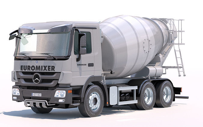Mercedes Actros Mixer  3D model