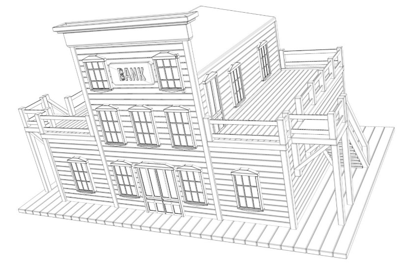 Large Western Collection 3D model_50