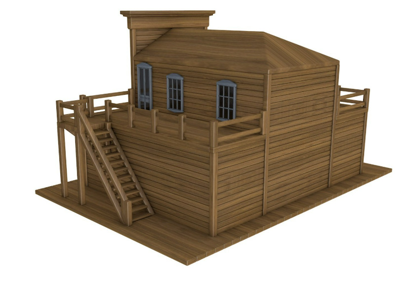 Large Western Collection 3D model_15