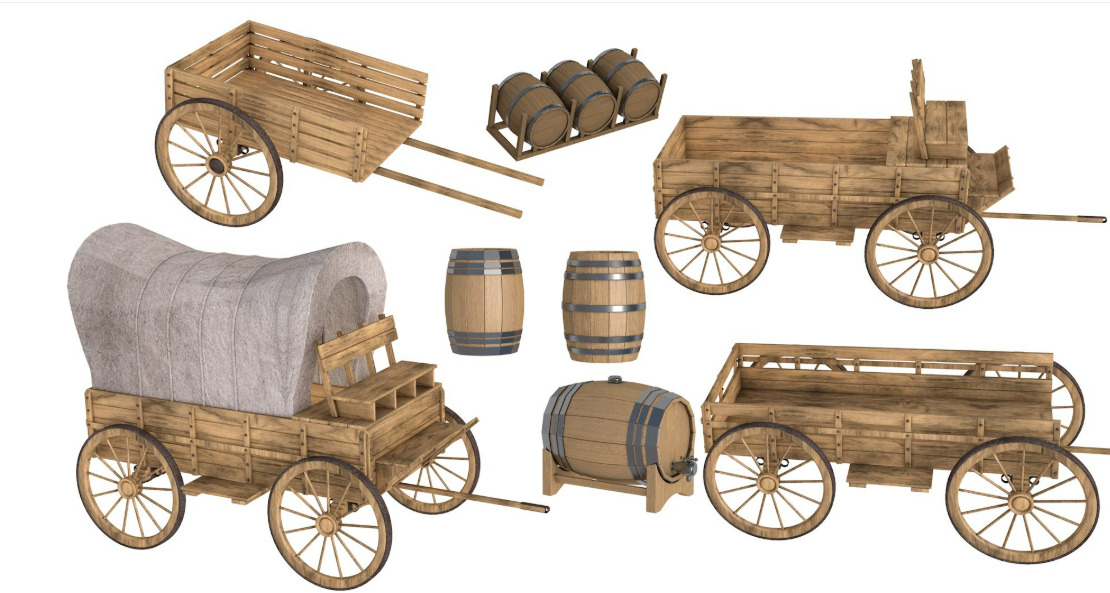 Large Western Collection 3D model_22
