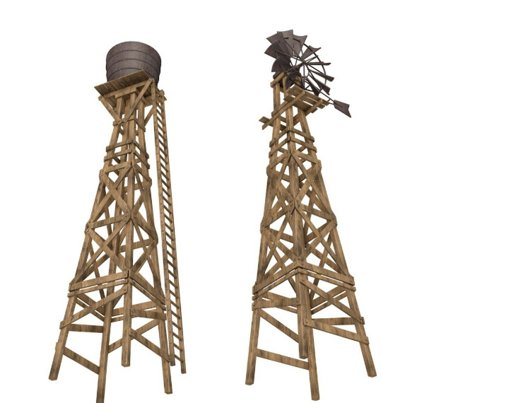 Large Western Collection 3D model_2