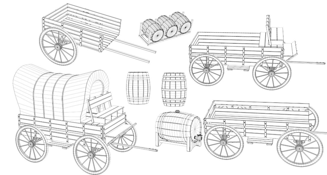 Large Western Collection 3D model_47