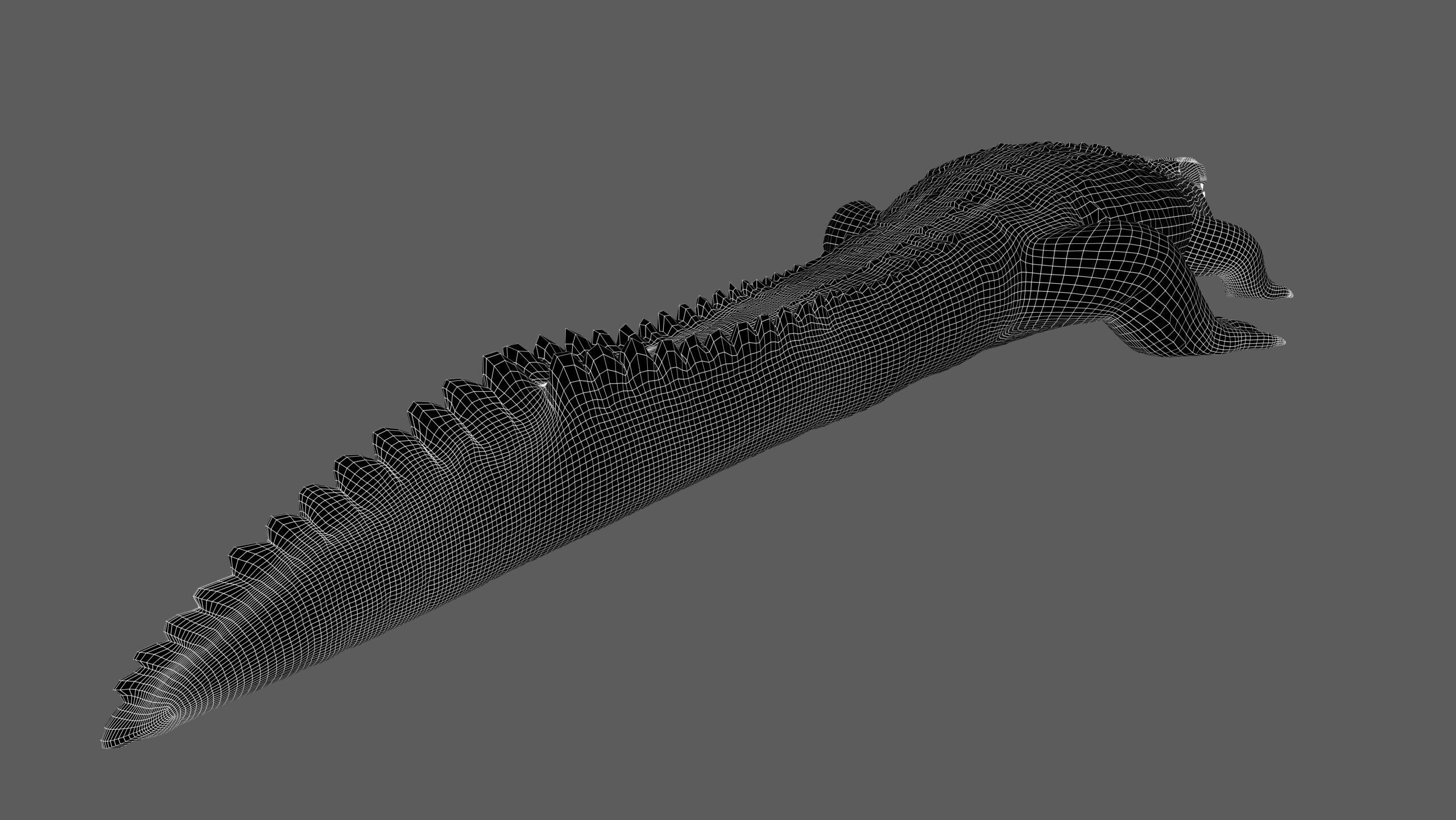 Crocodile RIG 3D model_25