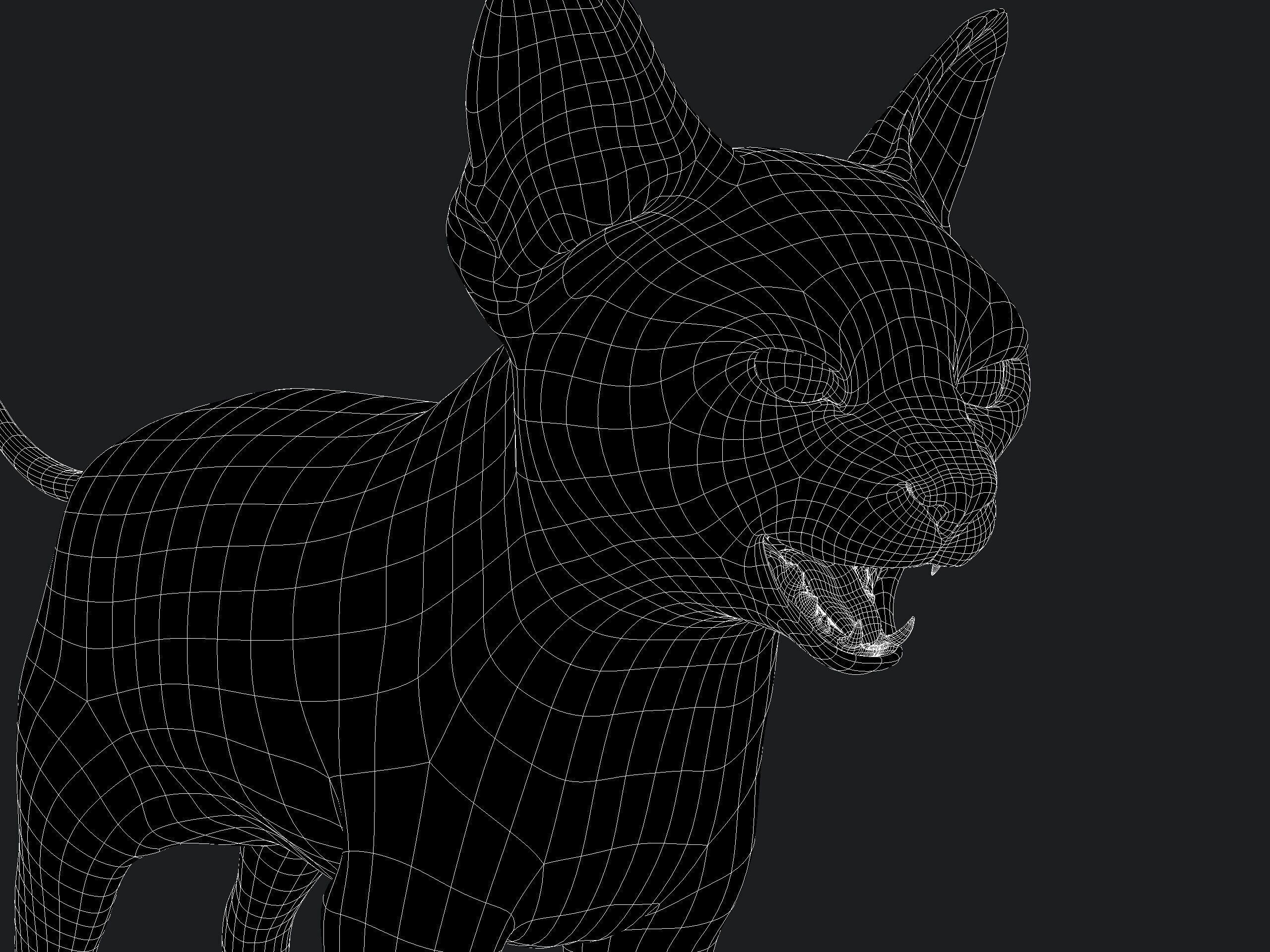 Cat Orange Tabby RIG XGEN version 3D model_14