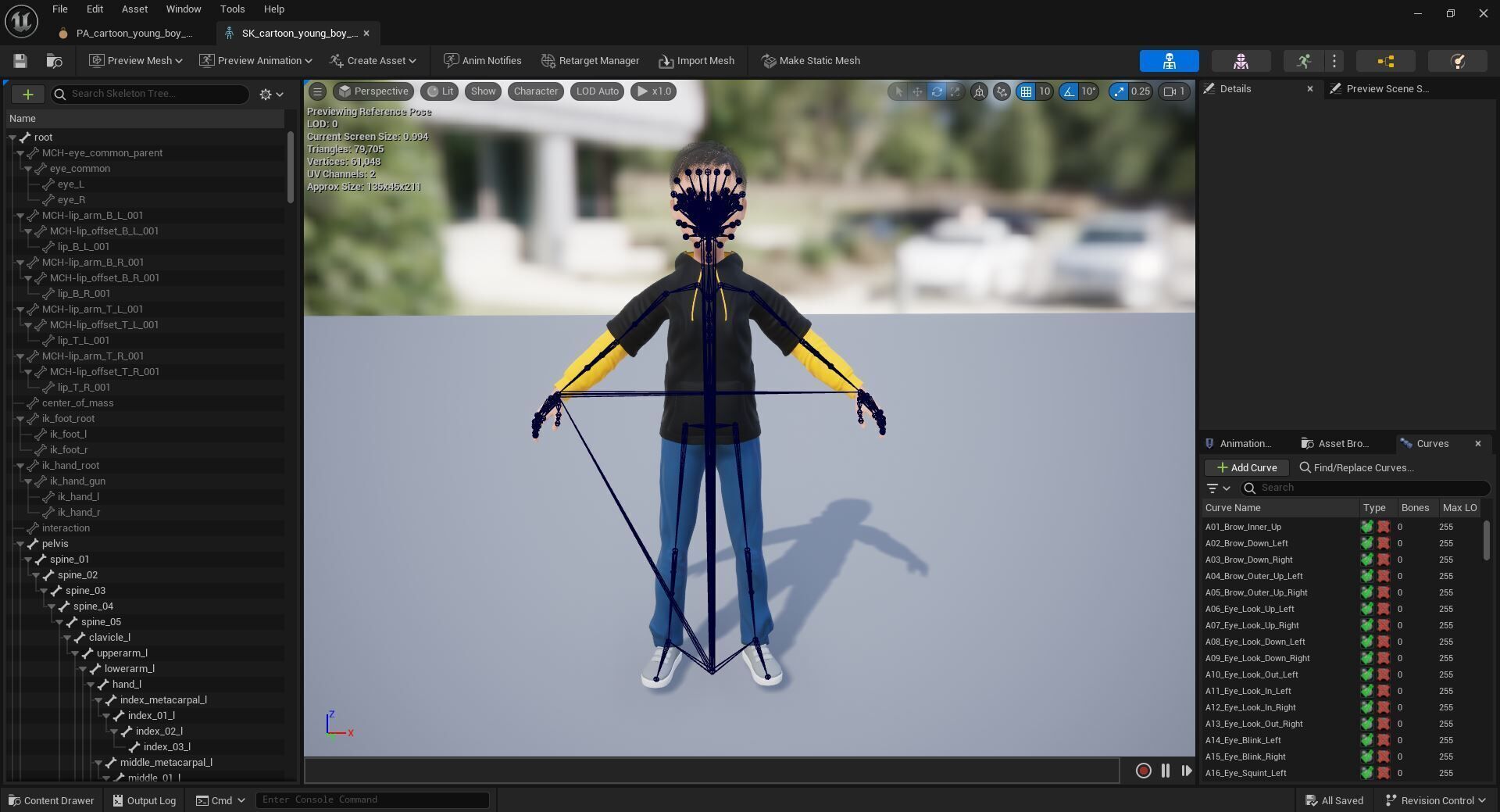 Cartoon Young Boy Rigged Free low-poly 3D model_22