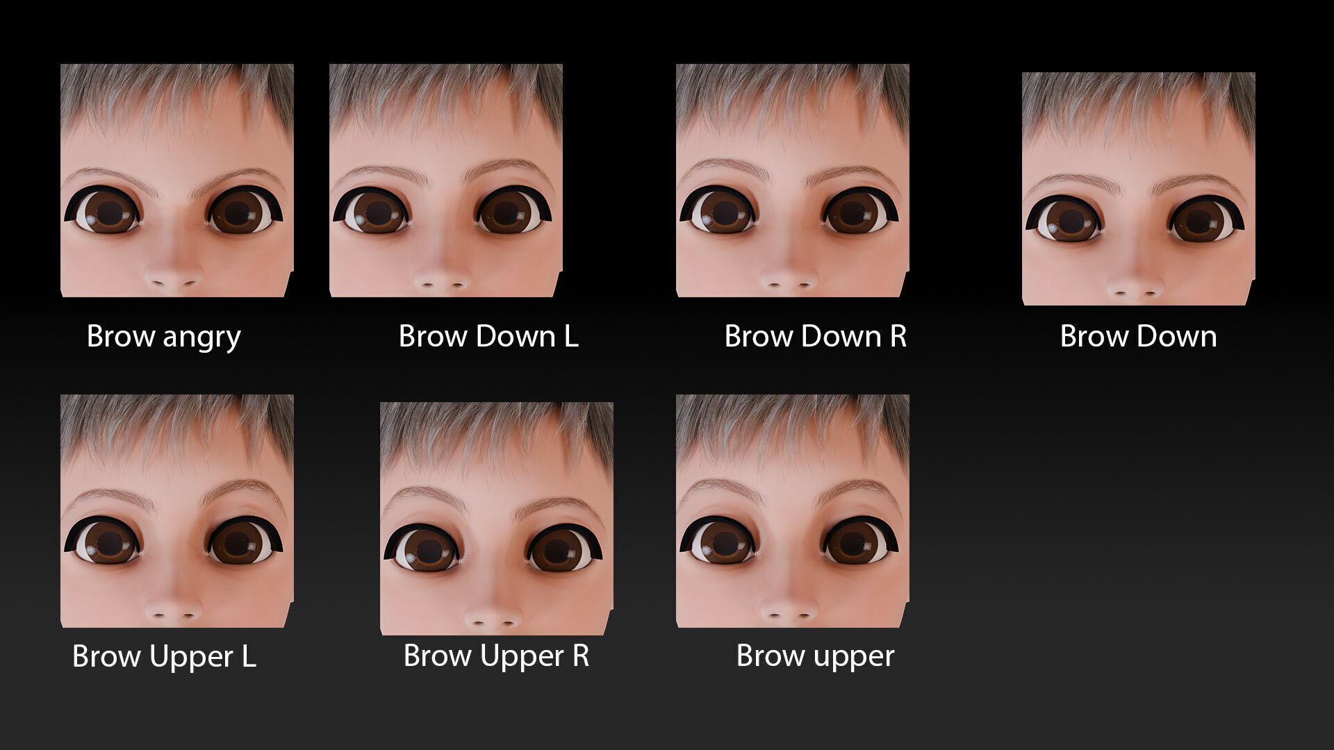 Cartoon Young Boy Rigged Free low-poly 3D model_3