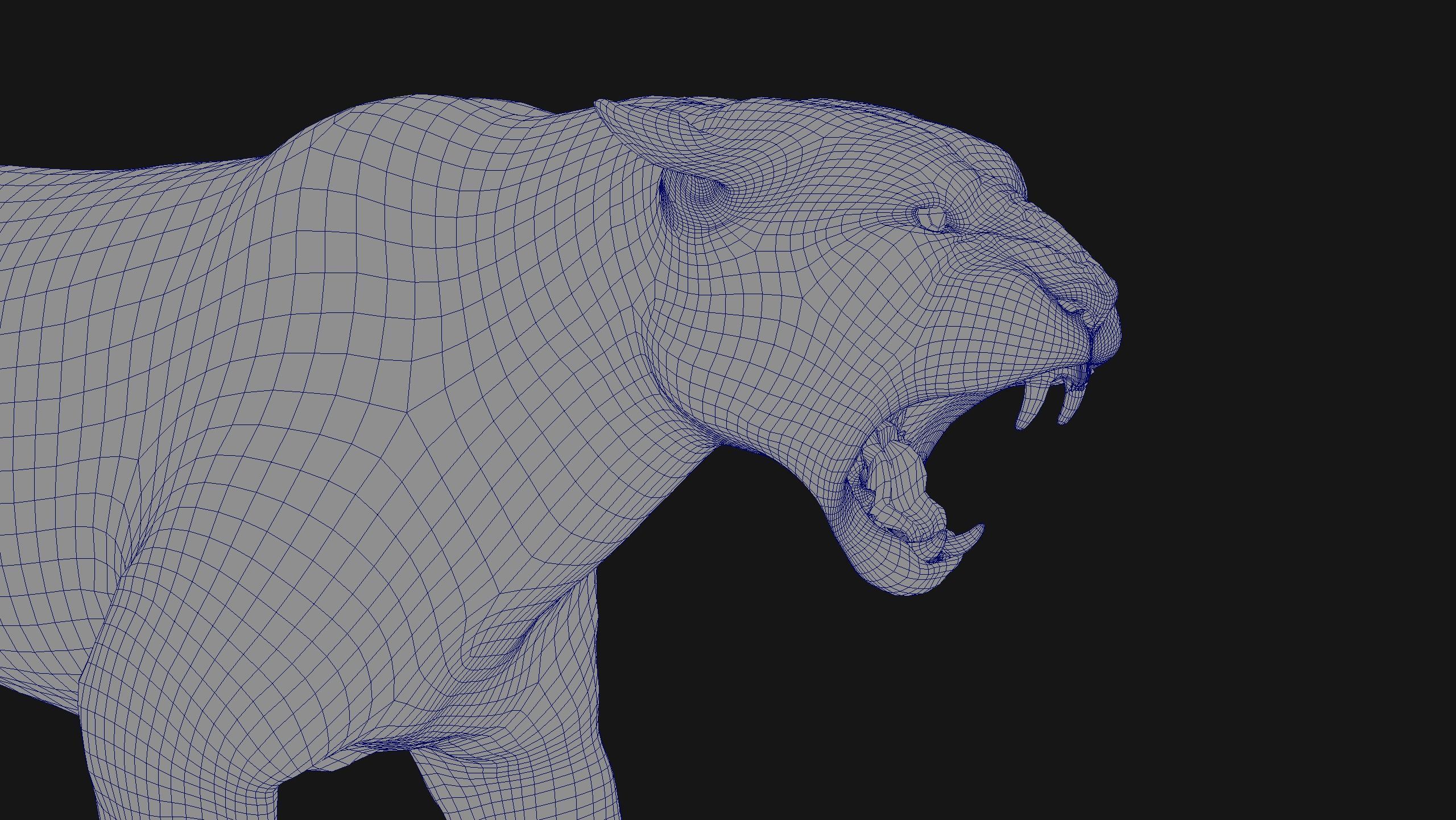 Bengal Tiger ANIMATED Yeti 3D model_17